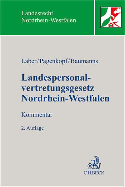 Landespersonalvertretungsgesetz Nordrhein-Westfalen. LandespersonalvertretungsG NRW