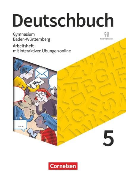 Deutschbuch Gymnasium 5. Schuljahr - Baden-Württemberg 2025 - Arbeitsheft mit interaktiven Übungen online