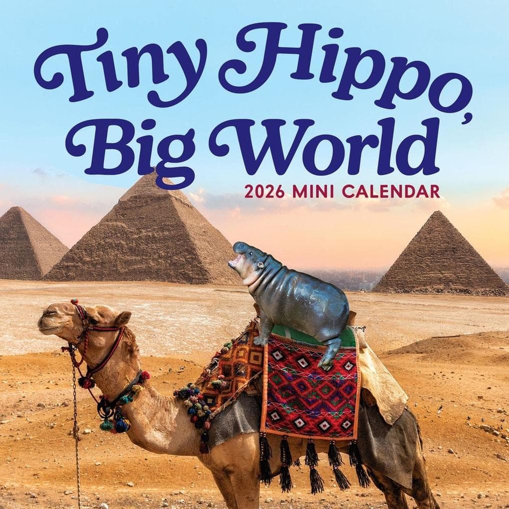Tiny Hippo, Big World Mini Calendar 2026