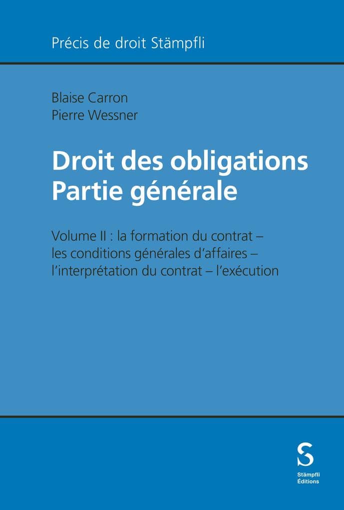 Droit des obligations Partie générale