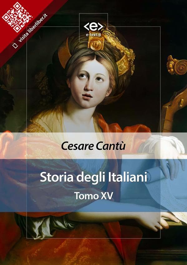 Storia degli Italiani. Tomo XV