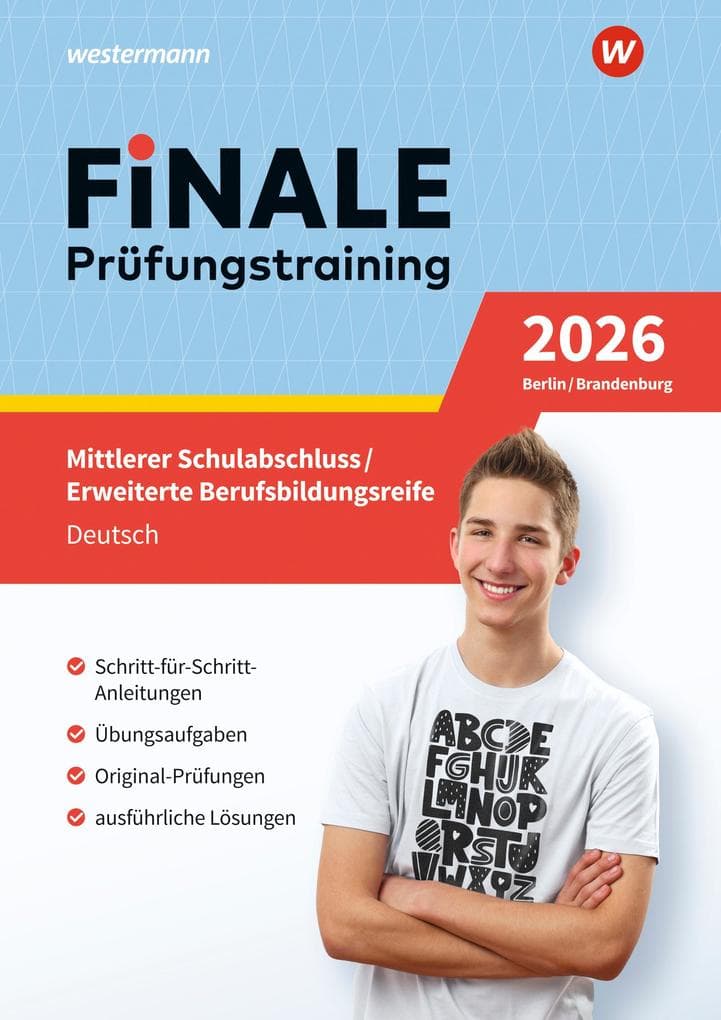 FiNALE - Prüfungstraining Mittlerer Schulabschluss, Fachoberschulreife, Erweiterte Berufsbildungsreife Berlin und Brandenburg. Deutsch 2026
