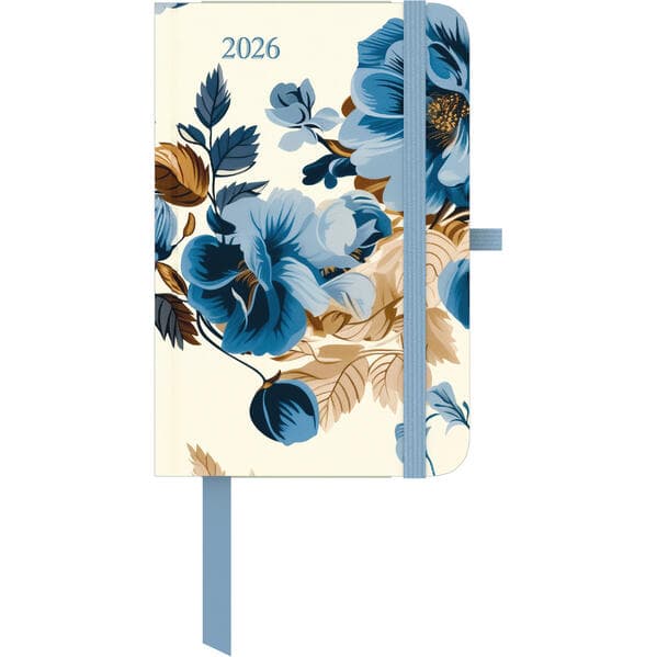 GreenLine Diary Floral 2026 - Buchkalender - Taschenkalender - 10x15