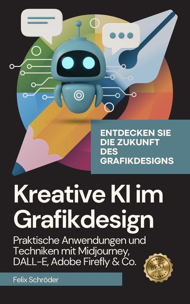 Kreative KI im Grafikdesign: Praktische Anwendungen und Techniken mit Midjourney, DALL-E, Adobe Firefly & Co. (KI einfach erklärt)