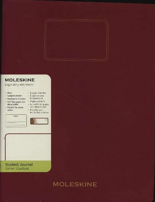 Moleskine Student Cahier, XXL, blanko, Kartoneinband, Rot