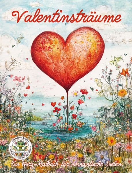 Valentinsträume - Ein Herz-Malbuch für romantische Seelen
