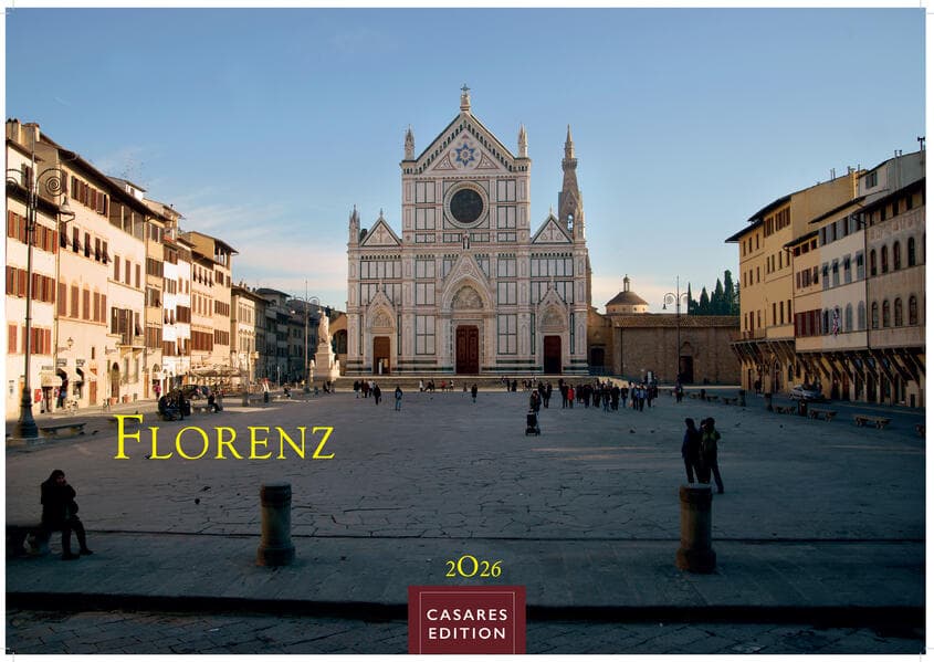 Florenz Kalender 2026 - Wandkalender | Fotokalender Italien 24x35 cm - Toskana Flair für ihr Zuhause