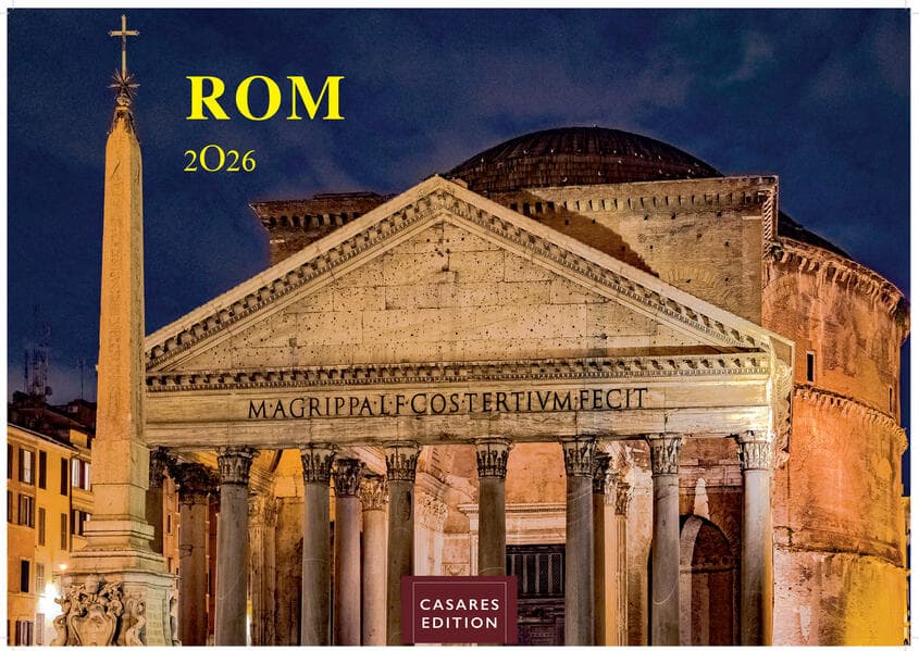 Rom Kalender 2026 - Wandkalender | Fotokalender Italien 35x50cm - mit 12 beeindruckenden Motiven der ewigen Stadt