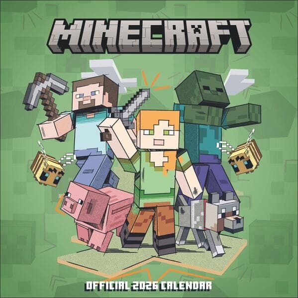 Minecraft Broschurkalender 2026