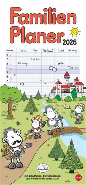 sheepworld Familienplaner 2026