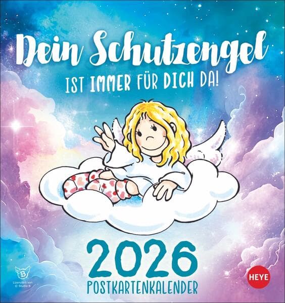 Schutzengel Postkartenkalender 2026