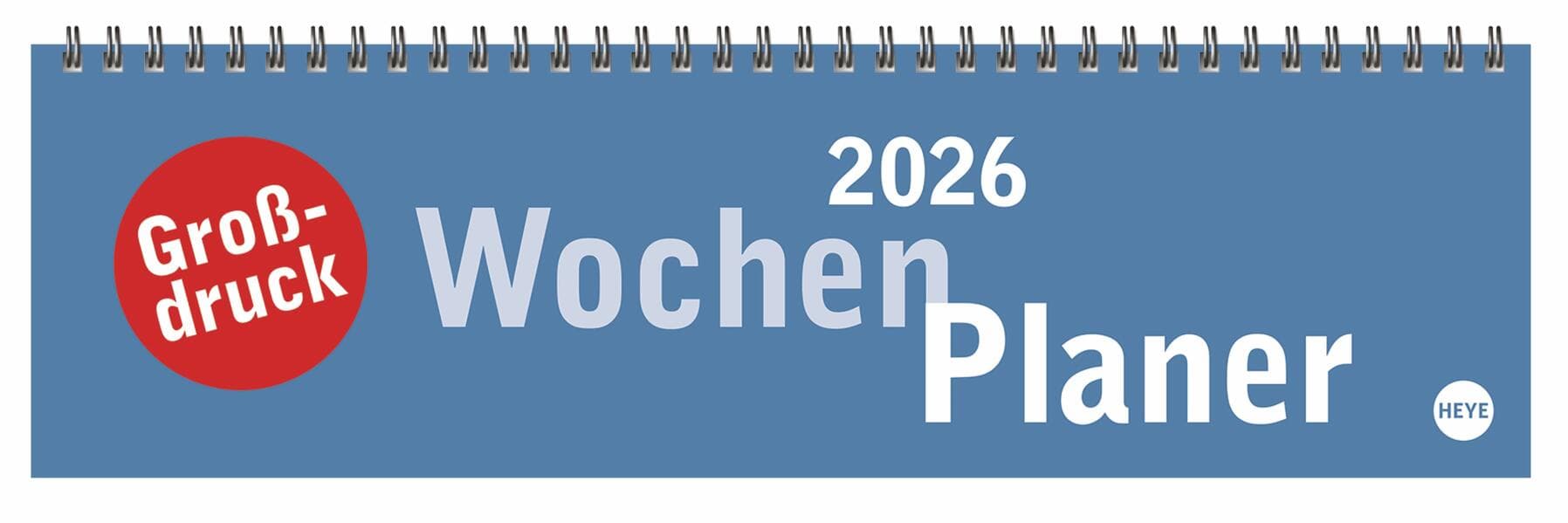 Großdruck Wochenquerplaner 2026