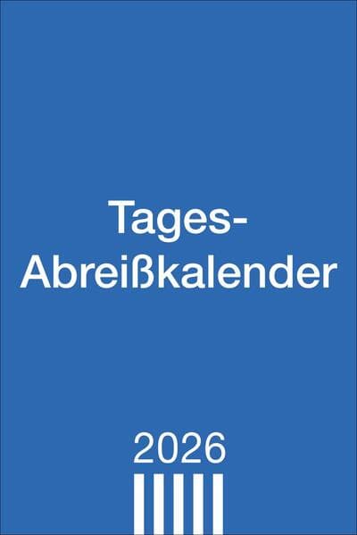 Tagesabreißkalender groß 2026