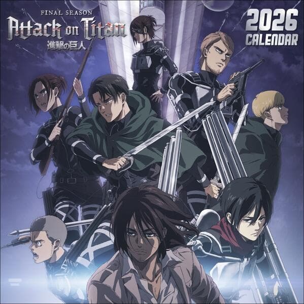 Attack on Titan Broschurkalender 2026