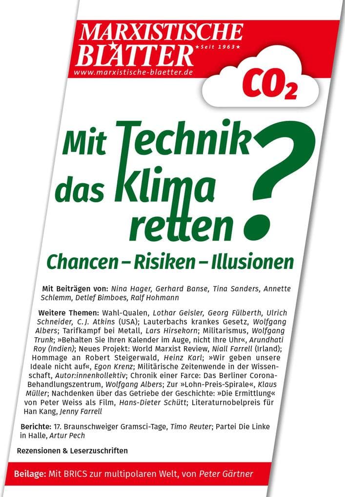 Mit Technik das Klima retten? Chancen - Risiken - Illusionen