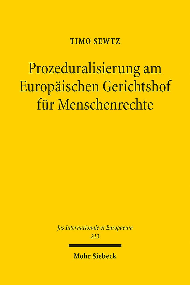 Prozeduralisierung am Europäischen Gerichtshof für Menschenrechte