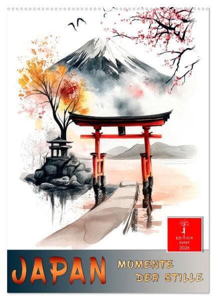 Japan - Momente der Stille (Wandkalender 2026 DIN A2 hoch), CALVENDO Monatskalender