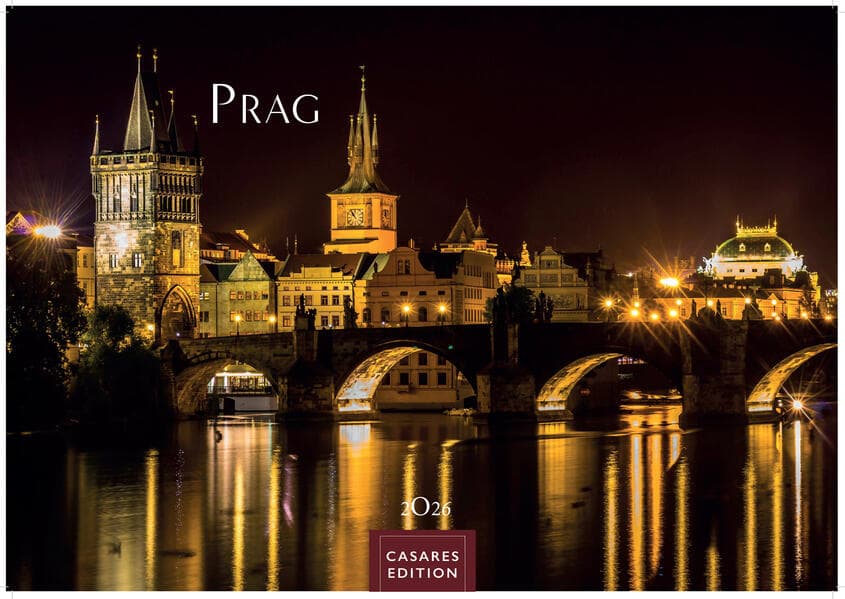 Prag Kalender 2026 - Wandkalender | Fotokalender Osteuropa 24x35cm - Hochwertige Fotos von Prags bekanntesten Bauwerken, historischen Plätzen und malerischen Ecken