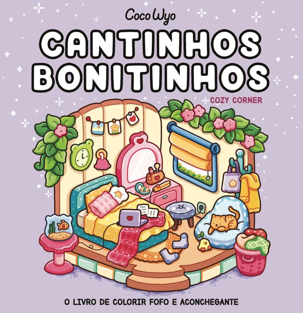 Cantinhos bonitinhos (Cozy Corner) - livro de colorir Coco Wyo
