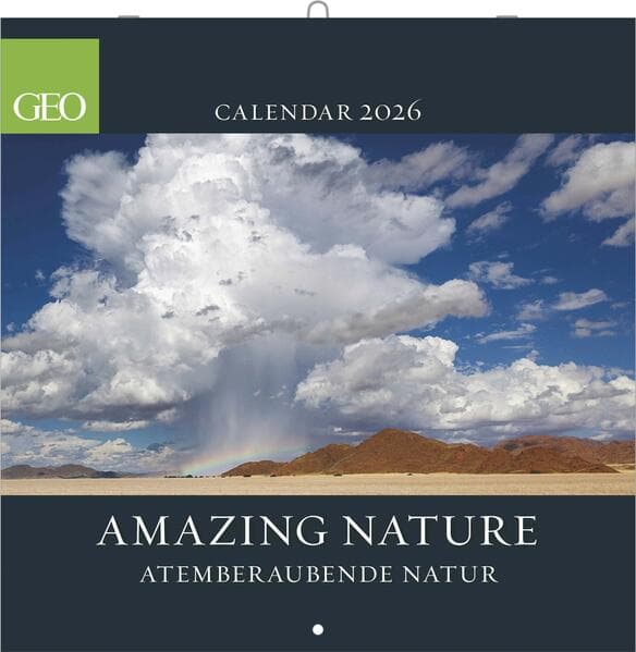 GEO Amazing Nature 2026 - Wand-Kalender - Broschüren-Kalender - 30x30 - 30x60 geöffnet