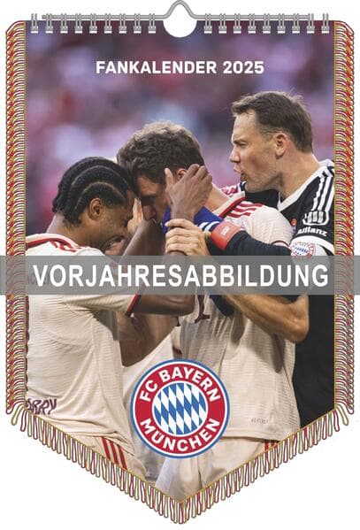 FC Bayern München 2026 - Mini-Bannerkalender - Fan-Kalender - Fußball-Kalender - 21x29,7 - Sport