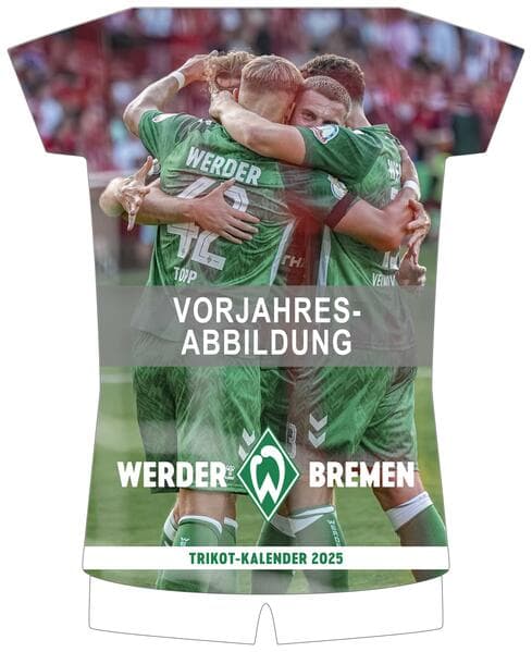 Werder Bremen 2026 - Trikotkalender - Fan-Kalender - Fußball-Kalender - 34,1x42 - Sport