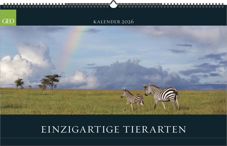 GEO Einzigartige Tierarten 2026 - Wand-Kalender - Tier-Kalender - Poster-Kalender - 58x36
