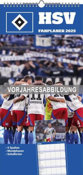 Hamburger SV 2026 - Fanplaner - Fußball-Kalender - Fan-Kalender - 22x45 - Sport