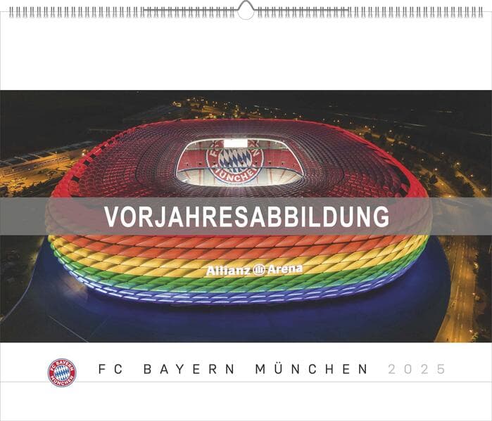 FC Bayern München 2026 Wand-Kalender - Fußball-Kalender - Fan-Kalender - 60x50 - Sport