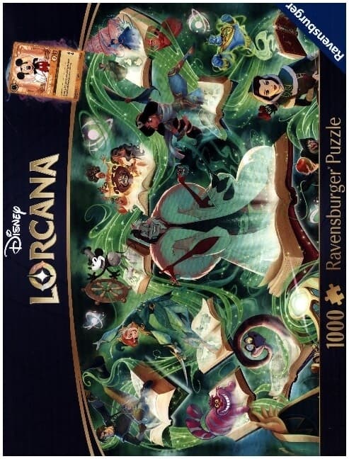 Erwachsenenpuzzle 1000 Teile - Disney Lorcana - Glimmers of the Realm: Emerald