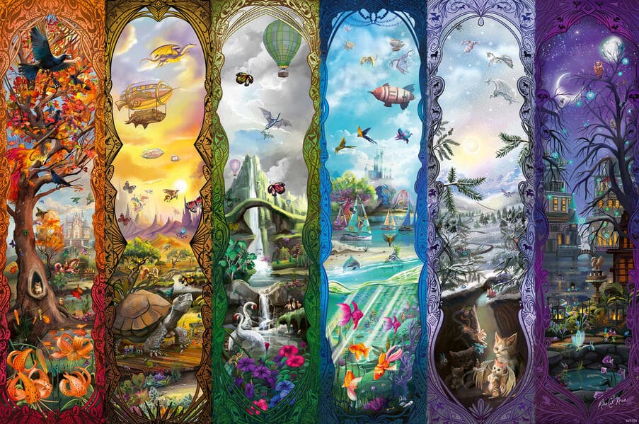 Ravensburger Puzzle 12001422 - The Six Portals - 7000 Teile Puzzle für Puzzle-Profis und Fantasy-Fans ab 14 Jahren