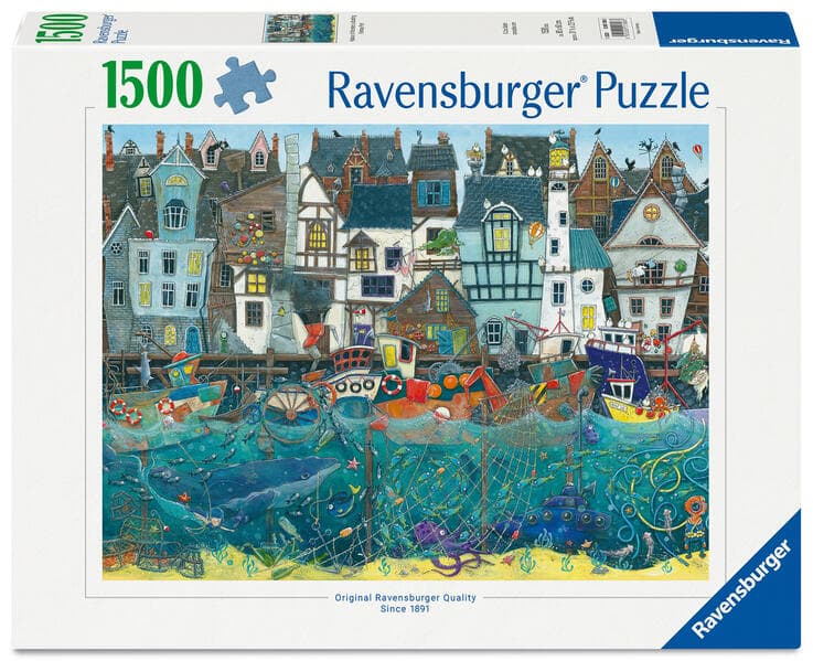 Ravensburger Puzzle 12001398 - Wundersamer Hafen - 1500 Teile Puzzle für Fantasy-Fans, Erwachsene und Kinder ab 14 Jahren