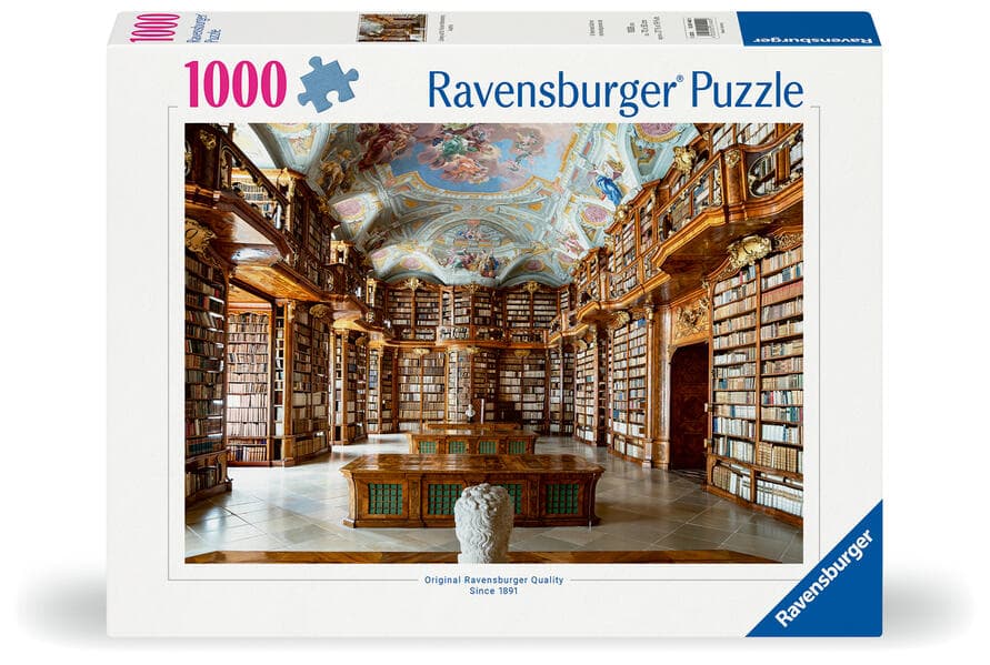 Erwachsenenpuzzle 1000 Teile - Bibliothek in St. Florian Monastery, Österreich