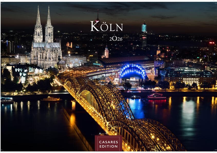 Köln Kalender 2026 - Wandkalender | Fotokalender Deutschland 24x35cm - beeindruckende Fotos vom Dom, Rhein & Altstadt