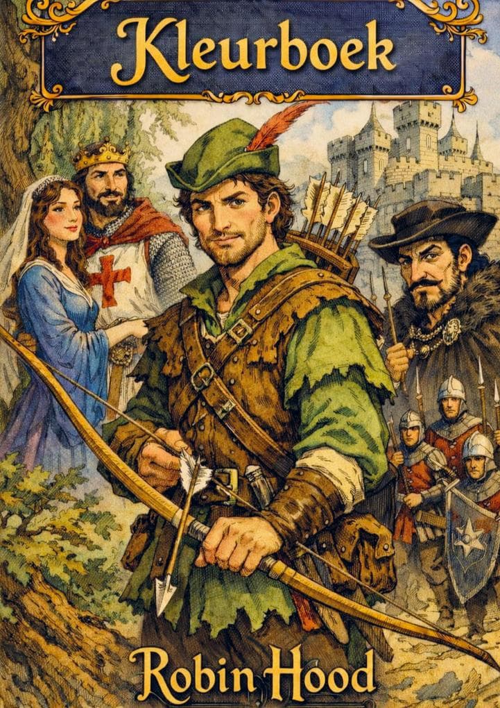 Kleurboek, Robin Hood.