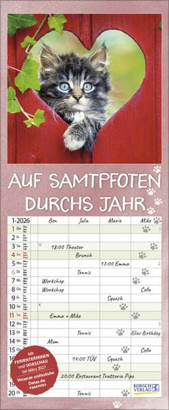 Auf Samtpfoten durch's Jahr 2026