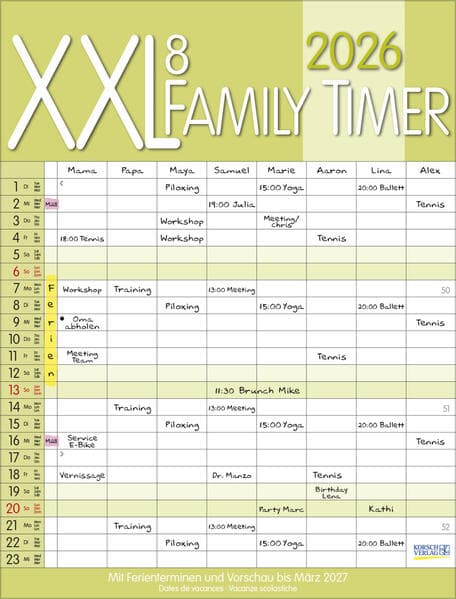 XXL Family Timer 8 2026