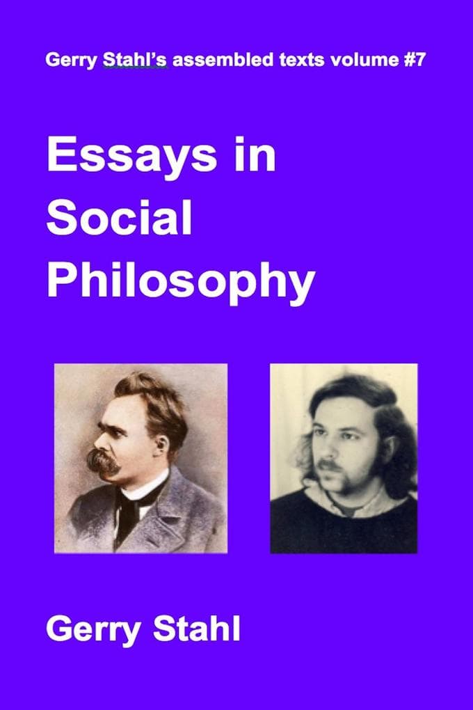 Essays in Social Philosophy (Gerry Stahl's eLibrary, #7)