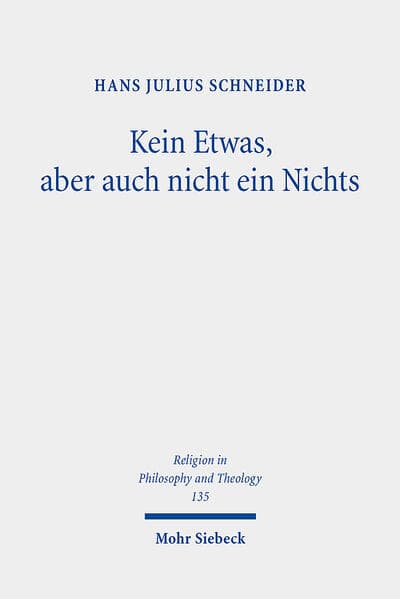 Kein Etwas, aber auch nicht ein Nichts