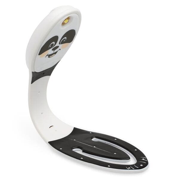Flexilight Leselicht (Panda) - schwarz - 2 in 1 Leselampe & Lesezeichen - LED Leselicht - Geschenk für Leser, Buchliebhaber - Deutsche Ausgabe