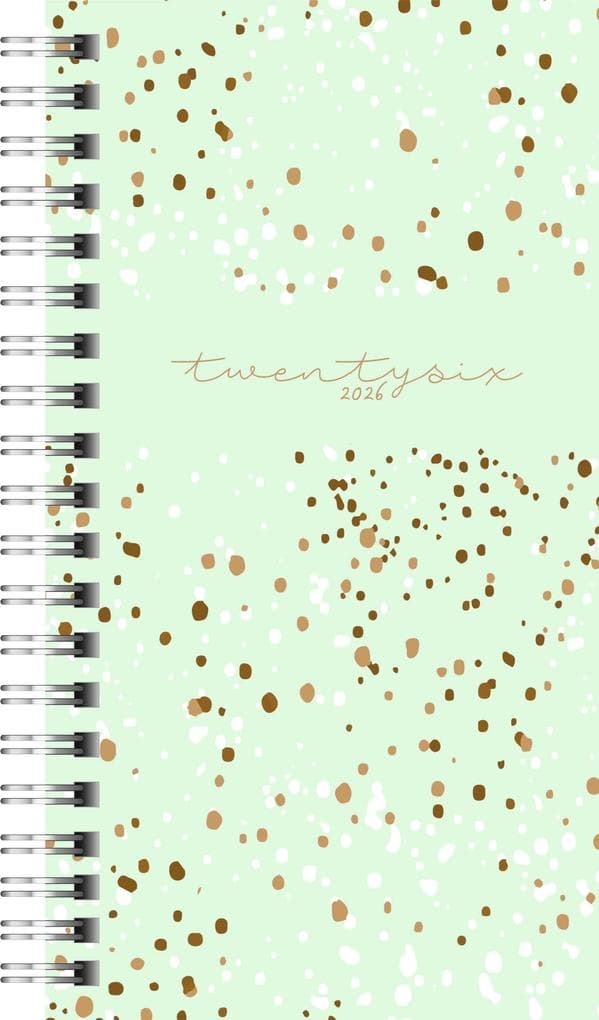 rido/idé 7014104016 | Taschenkalender Mod. Timing 2 2026 "Confetti" | A6, Kunststoff