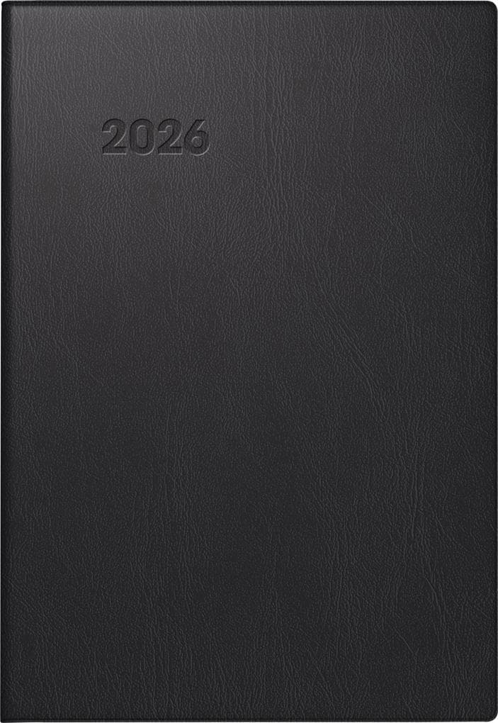 BRUNNEN 1072311906 | Taschenkalender Mod. 723 2026 | A7, Kunststoff, schwarz