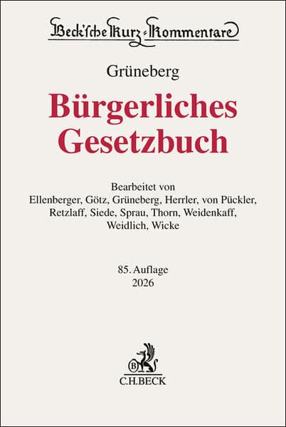 Bürgerliches Gesetzbuch. BGB