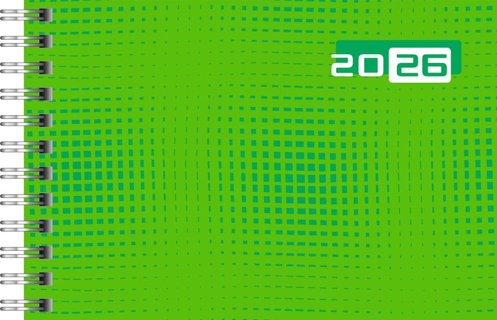 rido/idé 7017107016 | Taschenkalender Mod. Septimus 2026 | A6 quer, Papier, grün
