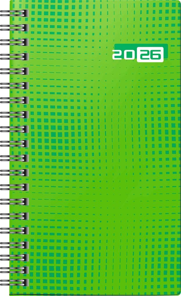 rido/idé 7016907016 | Taschenkalender Mod. Taschenplaner int. 2026 | A6, Papier, grün