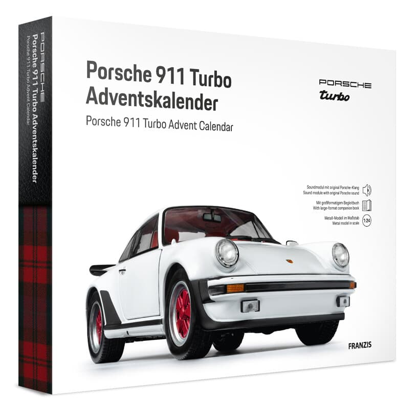 FRANZIS 67221 - Porsche 911 Turbo 1:24 Grand-Prix-Weiß Adventskalender