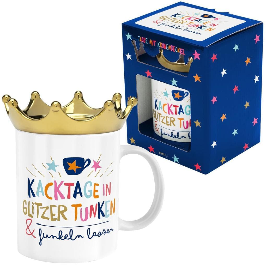 Tasse Krone mit Motiv 'Kacktage'