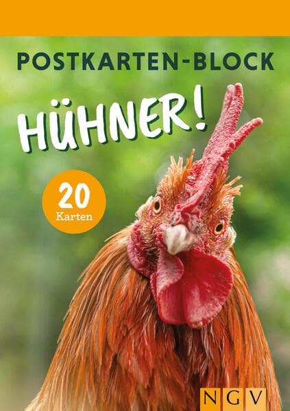 Postkartenblock Hühner