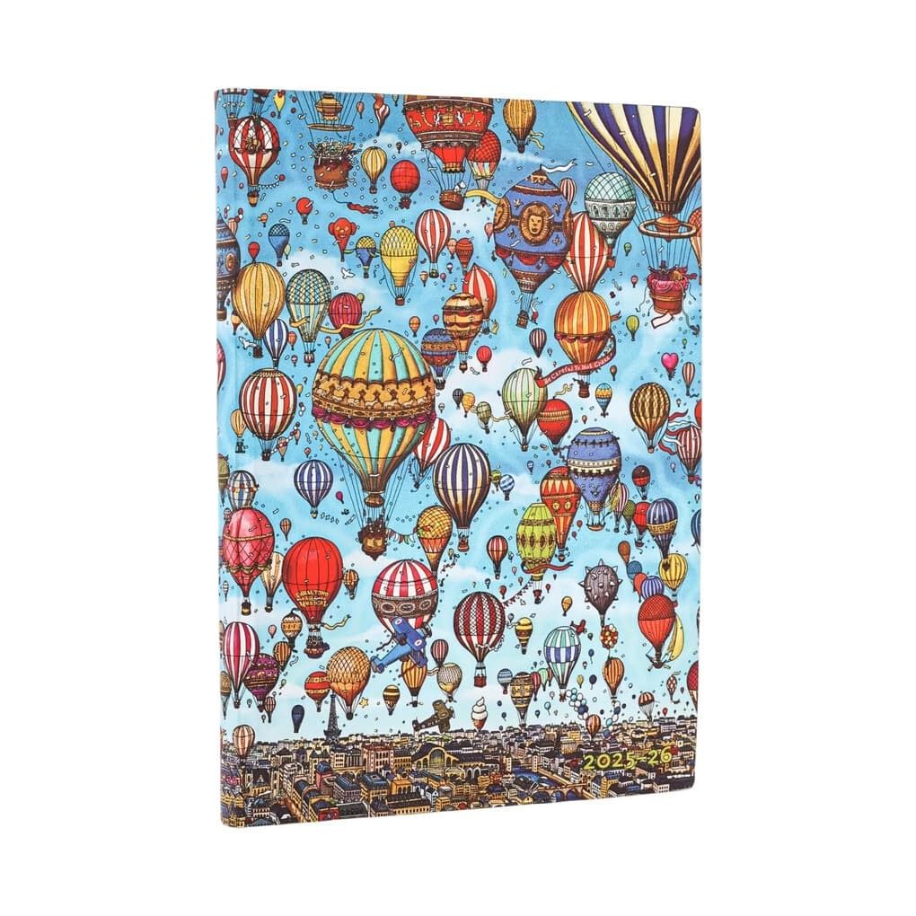 18-Monatskalender 2025-2026 Ballons Midi Horizontal