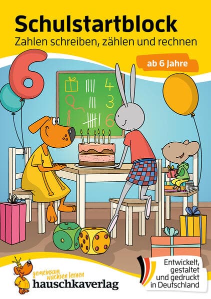 Schulstart-Block ab 6 Jahre - Zahlen schreiben, zählen und rechnen